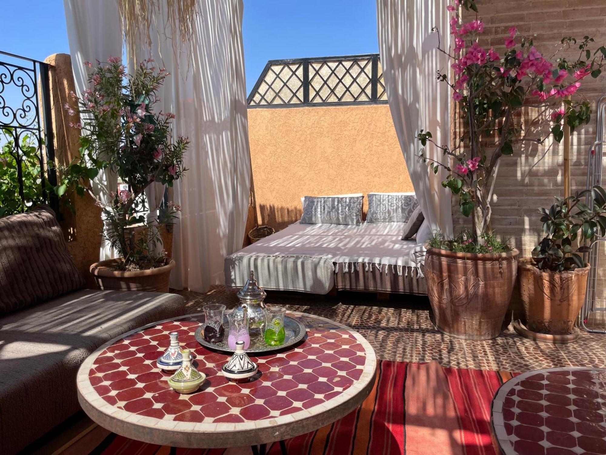 Riad Palmier Fleuri Marrakesh Eksteriør bilde