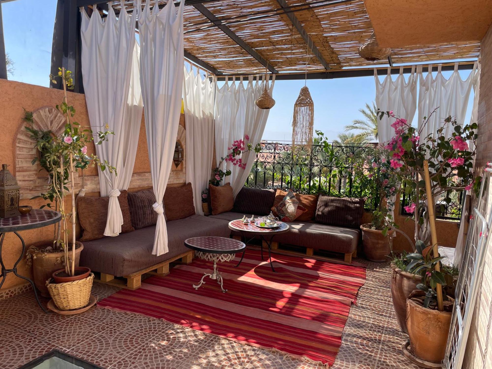 Riad Palmier Fleuri Marrakesh Eksteriør bilde