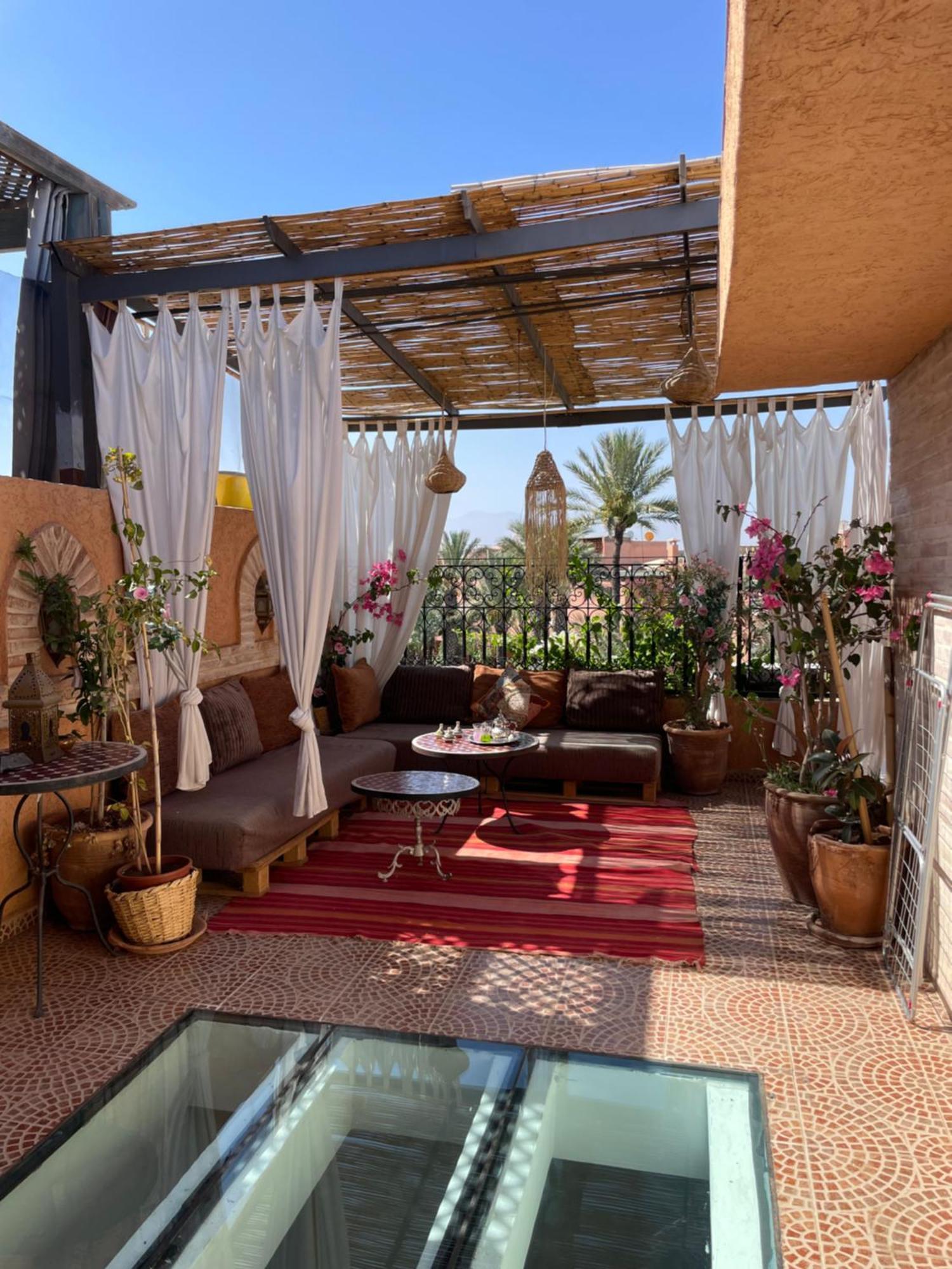 Riad Palmier Fleuri Marrakesh Eksteriør bilde